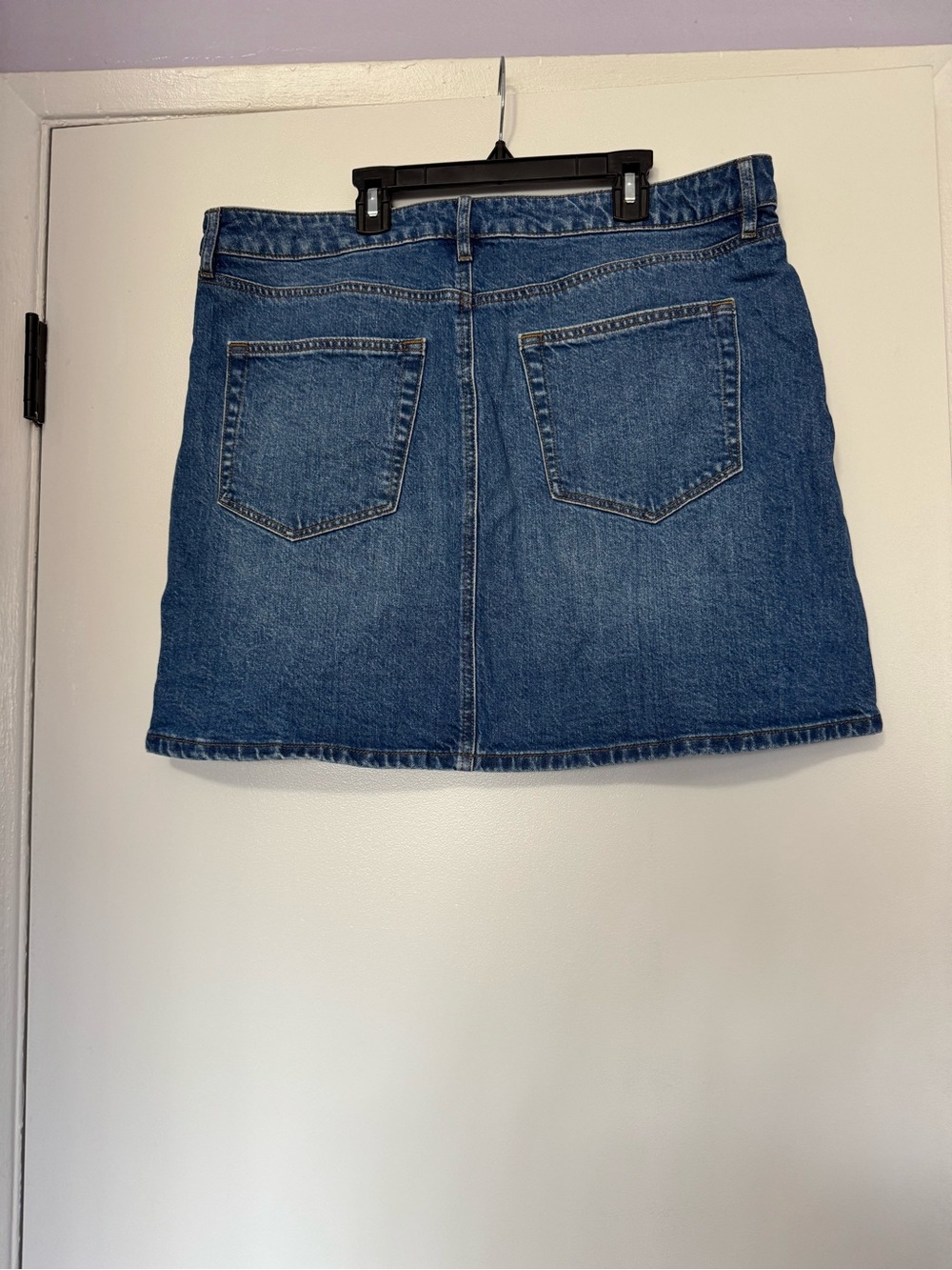 Classic Blue Denim Skirt - Casual A-Line Women’s Skirt - Picture 6 of 9